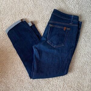 Joe's Jeans Dark Indigo Cropped Ankle Jeans